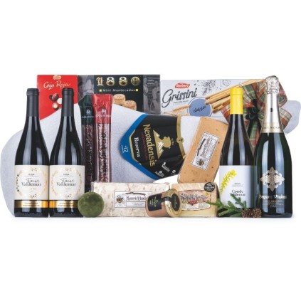Cesta de Navidad con Paleta Ibérica para Regalos de Empresa