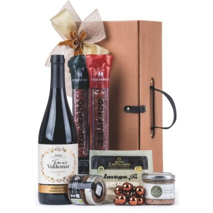 Caja de regalo para Navidades con Vino [ECONÓMICO]