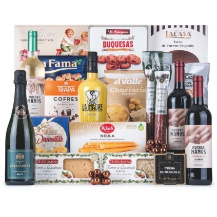 Cesta de Navidad Tradicional | Dulces y Cava