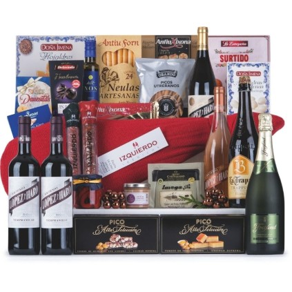 Cesta de Navidad con Paleta de Jamón [PREMIUM]