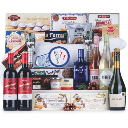 Cesta de Navidad con Jamón | Regalos Gourmet