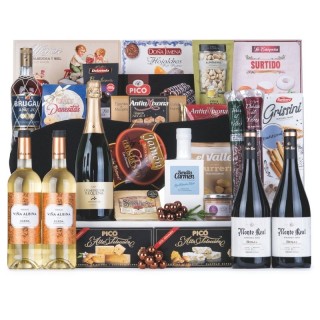 Cesta de Navidad con Jamón y Embutido Ibérico