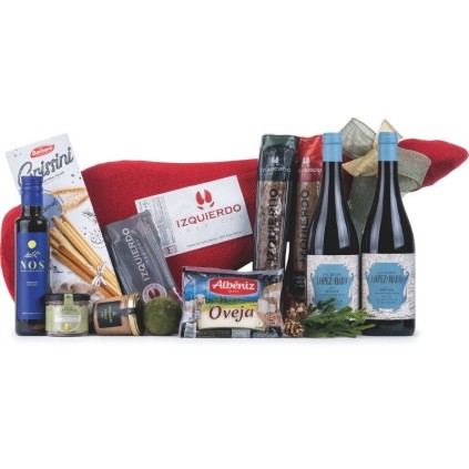 Caja de Navidad con Paleta Ibérica y Embutidos