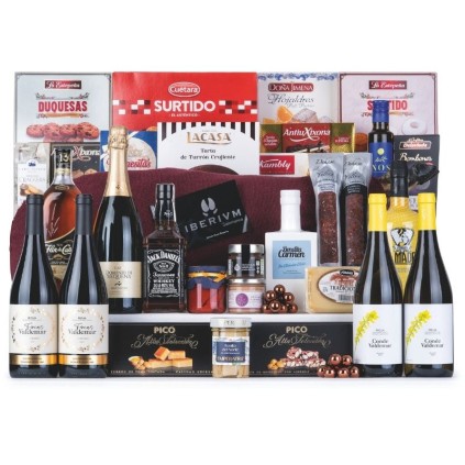 Baúl de Navidad con Bebida y Dulces Tradicionales
