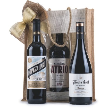 Caja de Navidad con Vino Tinto [ECONÓMICA]
