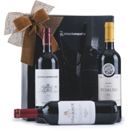 Lote de Navidad con Vino Tinto PRIMERAS MARCAS