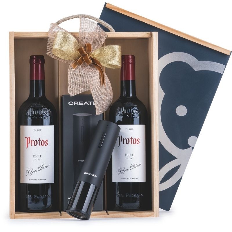 Caja de Navidad con Vino 619