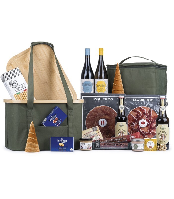 Lote de Navidad con Bolsa Isotérmica para Picnic | Lotes de España 🧺