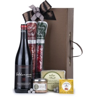 Caja de regalo para Navidades con Vino [ECONÓMICO]