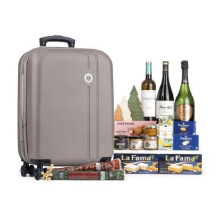 Lote con Maleta de Cabina Trolley Champagne | Lotes de España 🧳