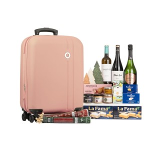 Lote navideño con Maleta de Cabina Trolley Nude | Lotes de España 🧳