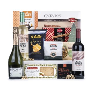 Lote de Navidad Muchas Manos & Espumoso Platino | Lotes de España 🍷