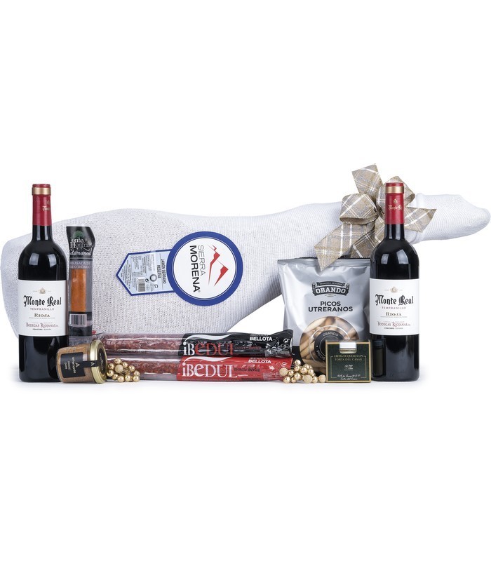 Lote de Navidad Jamón Sierra Morena & Cava Vivace | Lotes de España 🍖