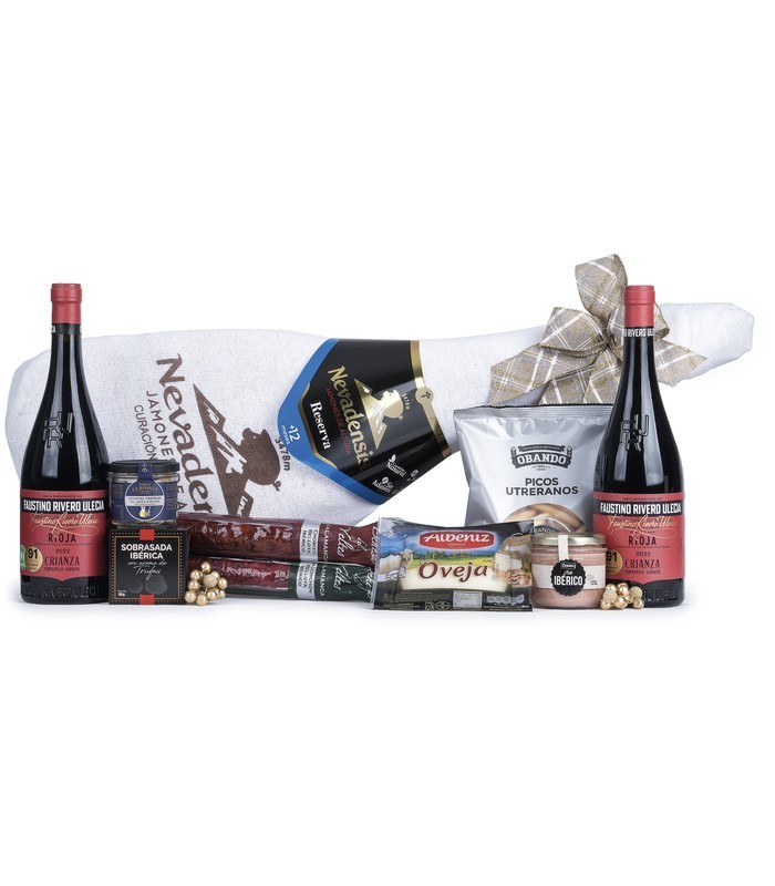 Lote con Jamón Nevadensis & Cava Clos Monistrol | Lotes de España 🍖