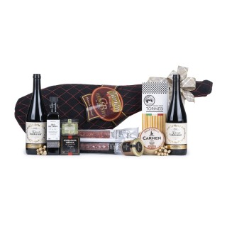 Lote de Navidad Jamón Centelles & Cava Clos Monistrol | Lotes de España 🍖
