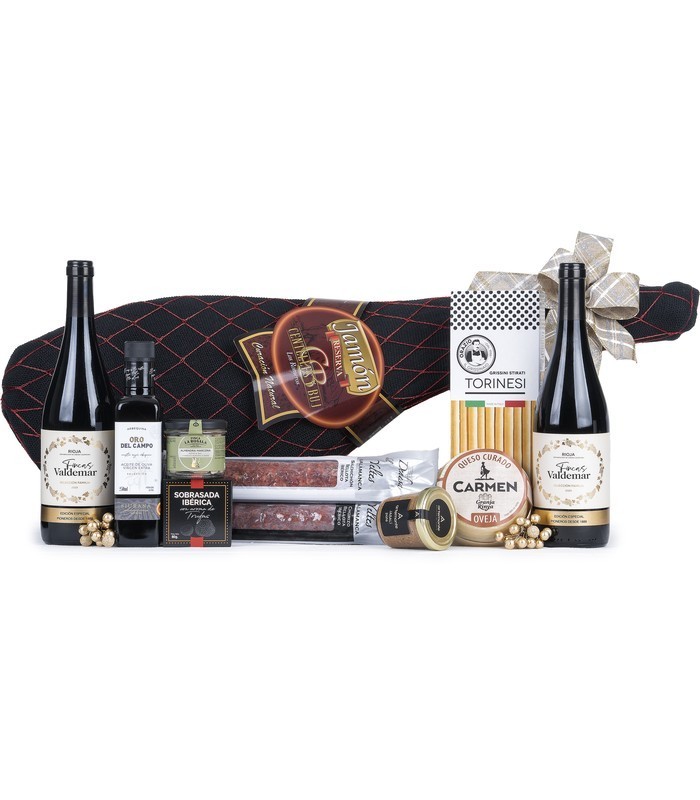 Lote de Navidad Jamón Centelles & Cava Clos Monistrol | Lotes de España 🍖