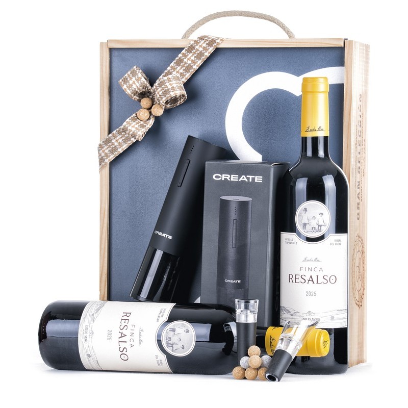 Estuche de Madera Selección Finca Resalso | Lotes de España 🍷