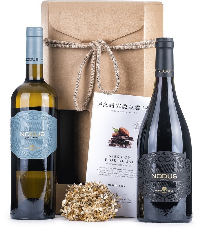 Estuche de Navidad con vino| Lotes de España