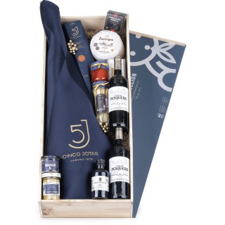 Lote navideño Jamón Cinco Jotas & Pesquera | Lotes de España 🍖